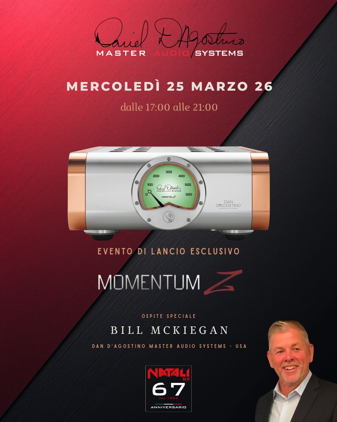 news AudioNatali -  Dan D'Agostino Momentum Z